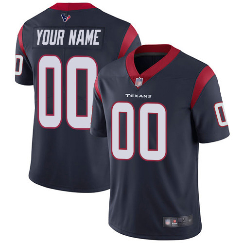 Limited Navy Blue Men Home Jersey NFL Customized Football Houston Texans Vapor Untouchable->customized nfl jersey->Custom Jersey
